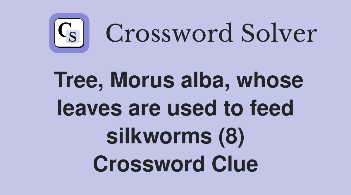 Tree, Morus alba, whose leaves are used to feed silkworms (8